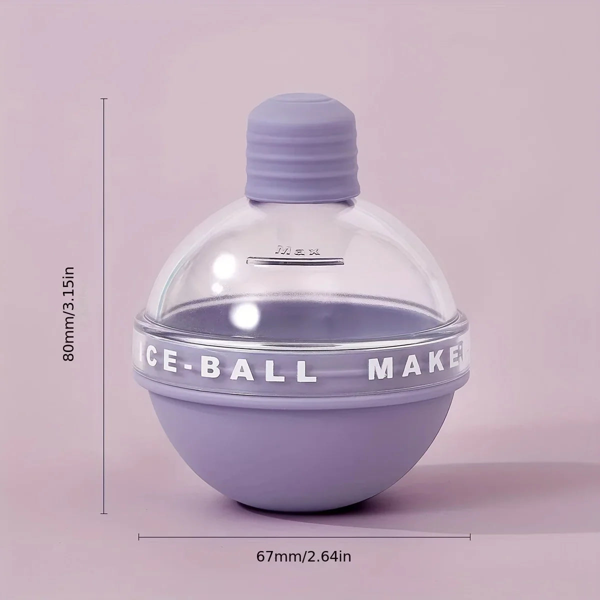 4Pcs Ice Cube Mold round Ice Hockey Premium Silicone Ice Sphere Molds Seamless 2.5In Ice Balls Kitchen Must-Have for Chilled